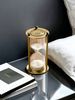 1pc Countertop Metal Material Hourglass Timer Retro Bronze Design Suitable For Office Desktop Decoration Ornament Hourglass_maomaolike.com