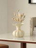 1pc French Creative Cream Style Ins Nordic Design Ceramic Vase Can Be Filled With Water, Flower Arrangement Vase, Multi-scene Ornament Decoration Vase_maomaolike.com