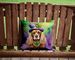 Cocker Spaniel King Of Mardi Gras Throw Pillow Machine Washable, Indoor Outdoor Decorative Pillow For Couch, Bed Or Patio, 14Hx14W_maomaolike.com