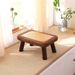 Wannilen Woven Straw And Vine Small Bedroom Window Seat Simple Tatami Coffee Table; Homestay Floor Table_maomaolike.com
