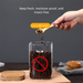 Japanese Style Square Coffee Bean Tea Glass Sealed Kitchen Supplies Food Storage Jar With Wooden Spoon_maomaolike.com