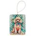 Poodle Christmas Porcelain Ornament Christmas Tree Hanging Decorations For Home Christmas Holiday, Rectangle, Gift, Multicolor_maomaolike.com