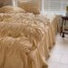 Wholesale French Princess Style Pure Washed Cotton All-Cotton Bubble Pleated Solid Color Bed Skirt Four-Piece Set_maomaolike.com
