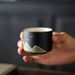 4-piece Teacup Set, Family Love, Chinese Landscape Painting Style Teacup, Kung Fu Teacup, Father's Day Gift_maomaolike.com