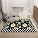 Living Room Rug,Large Rug,Oversized, Gold Leaves Design,Bedroom Rug,Soft And Thick, Machine Washable, Thickened Rug, Bedside Rug,Decorative Indoor Rug_maomaolike.com