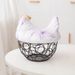 Ceramic Egg Basket, Fruit Basket, Garlic, Potatoes, Miscellaneous Items, Blue Creative Hen, Egg Basket_maomaolike.com