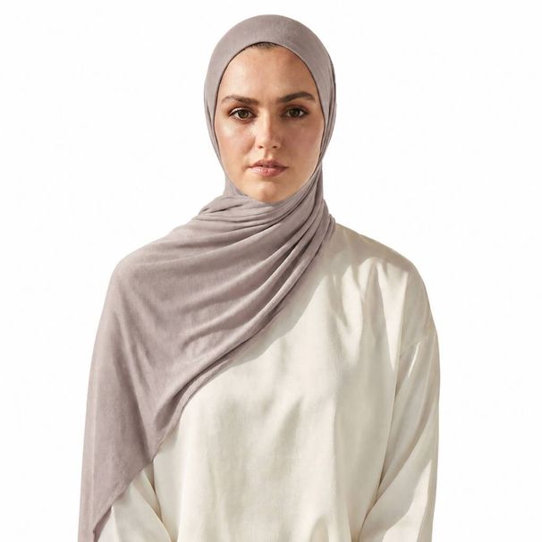 Unisex Muslim solid color Modal roll border mercerized cotton long turban covering scarf_maomaolike.com