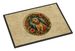 Lakeland Terrier Christmas Flowers Doormat Front Door Mat Indoor Outdoor Rugs For Entryway, Non Slip Washable Low Pile, 24H X 36W_maomaolike.com