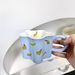 Ceramic Mugs Cartoon Cherry Print Irregular Flower Shapes Coffee Mug Children's Milk Cups Birthday Present for Girls_maomaolike.com