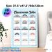 Classroom Jobs Painting Poster, Pastel Boho Rainbow Style Poster, Neatly Organizes Classroom Task Assignments, Ideal For Classroom_maomaolike.com