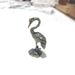 Antique Brass Plated Solid Crane Home Decor Office Desktop Tea Pet Ornament Handheld Plaything Wholesale_maomaolike.com