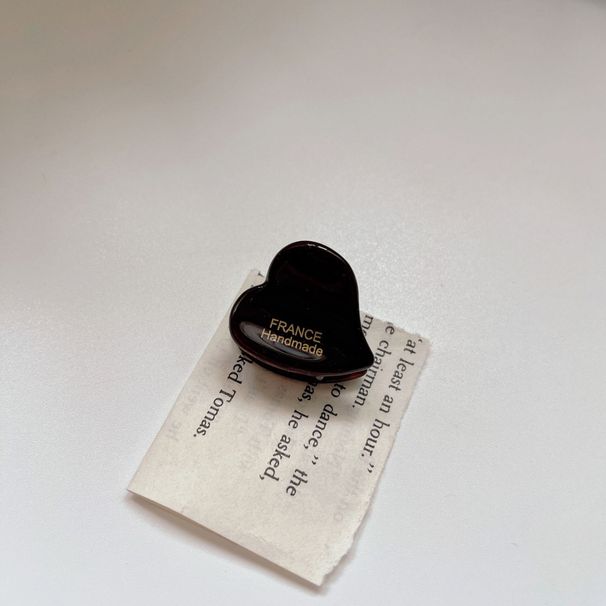 Unisex Gold Label Love Clip Mini acetate clip bangs side clip Children's shark clip women's hair accessories Clip_maomaolike.com