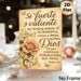 Spanish Religious Scripture Painting Poster, Vintage Rustic Style Poster, With Soft Pink Rose, Delicate Butterflies & Inspirational Verse, Ideal For_maomaolike.com