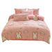 Winter Thickened Snowflake Four-Piece Double-Sided Fleece Milk Velvet Duvet Cover Bed Sheet Double Dormitory Home Three-Piece Set_maomaolike.com