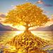 Fortune Tree Decorative For Living Room Entrance Background Bedroom Sticker Painting Paper Wall Covering_maomaolike.com