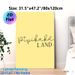 Pipikaka Land Typography Painting Poster, Soft Yellow Minimalist Handwritten Style Poster, Delicate Firework Accents For Cozy Living Room, Bedroom_maomaolike.com