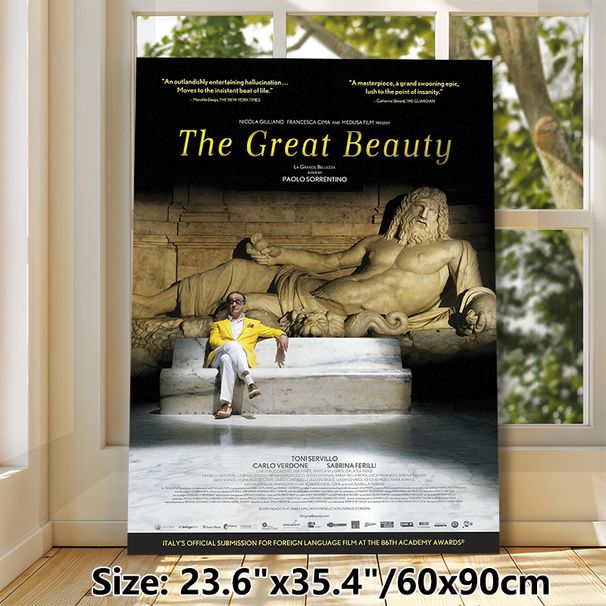 The Great Beauty Movie Painting Poster, Vintage Dramatic Cinematic Scene Poster, Captivating Artistic Composition Ideal For Home Theater, Living Room_maomaolike.com