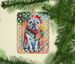English Bulldog Christmas Porcelain Ornament Christmas Tree Hanging Decorations For Home Christmas Holiday, Rectangle, Gift, Multicolor_maomaolike.com