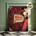 Moulin Rouge Themed Painting Poster, Opulent Vintage Romantic Couple Scene Poster, Dramatic Elegant Decor Ideal For Living Room, Home Theater Wall_maomaolike.com