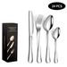 Stainless Steel Western Tableware 16/24 Pieces Of Table Knife Fork And Tea Spoon Set_maomaolike.com