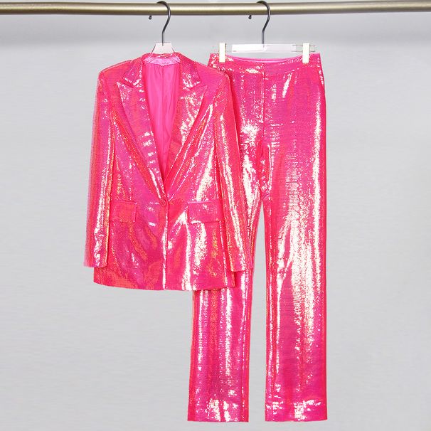 Women's clothing star fashion heavy sequins women's fashion shining stage suit trousers suit_maomaolike.com