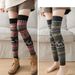 Deer snowflake stockings over the knee high socks leg warmers Rabbit wool warm socks Pile socks JK tide socks women_maomaolike.com