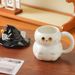 Magic Hat Cat Cup Halloween Creative Cute Ghost Family Couple Cup_maomaolike.com