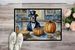 Pit Bull Terrier Fall Kitchen Pumpkins Doormat Front Door Mat Indoor Outdoor Rugs For Entryway, Non Slip Washable Low Pile, 24H X 36W_maomaolike.com