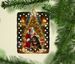 Tibetan Mastiff And Santa Claus Porcelain Ornament Christmas Tree Hanging Decorations For Home Christmas Holiday, Rectangle, Gift, Multicolor_maomaolike.com