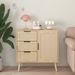 Modern Rattan Wood Dresser Wood Storage Cabinet Sideboard For Bedroom, Living Room, Entryway, Hallway_maomaolike.com