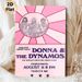 Donna & The Dynamos Themed Painting Poster, Vintage Retro Pink-hued Live Show Scene Poster, Nostalgic Band-inspired Decor Ideal For Home, Music Room_maomaolike.com