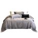 1 High-End 120-Count Long-Staple Pima Satin Four-Piece Set Pure Solid Color Full Cotton Duvet Cover Bed Sheet Bedding_maomaolike.com