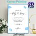 Baby Shower Measure The Bump Painting Poster, Delicate Blue Footprint & Cloud Design Poster, Fun Interactive Game Decor For Baby Shower Parties_maomaolike.com