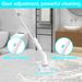 IAGREEA Shower Scrubber With 6 Replaceable Brush Heads, IPX6 Waterproof Cordless Power Cleaning Brush With Adjustable Extension Handle, 45°rotating Brush Shaft, And 2-speed Shower Cleaner For Cleaning_maomaolike.com