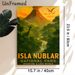 Isla Nublar Dinosaur Painting Poster, Vintage Prehistoric Landscape Poster, Captivating Scene Featuring Volcano, Dinosaurs And Waterfall, Ideal For_maomaolike.com