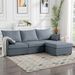 93.7' Sectional Sofa With Ottoman_maomaolike.com