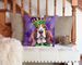 Basset Hound King Of Mardi Gras Throw Pillow Machine Washable, Indoor Outdoor Decorative Pillow For Couch, Bed Or Patio, 14Hx14W_maomaolike.com