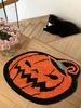 Festive Cute Pumpkin Decoration Halloween Bathroom Rug, Halloween Pumpkin Bathroom Bath Mat, Farmhouse Halloween Bathroom Rug, Home Decoration, Festive Cute Pumpkin Decoration Non-slip_maomaolike.com
