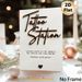 Tattoo Station Themed Painting Poster, Sleek Black Raised Script With Heart Accent Poster, Unique Tattoo Studio-inspired Decor Ideal For Tattoo Shops_maomaolike.com