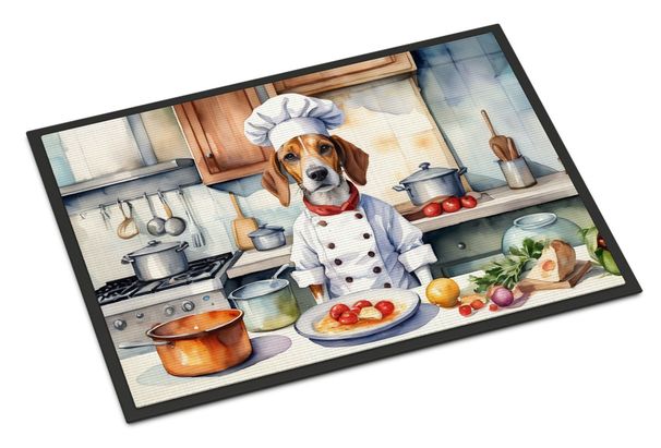 English Foxhound The Chef Doormat Front Door Mat Indoor Outdoor Rugs For Entryway, Non Slip Washable Low Pile, 24H X 36W_maomaolike.com