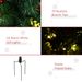 22.5in Christmas Tree 2-Pack Outdoor Pre-Lit Artificial Pine Cordless With 24 Warm White Lights And Stakes_maomaolike.com