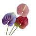Meichun Green Plant Home Single Small Anthurium Arrangement Accessories Soft Glue Artificial Flower_maomaolike.com