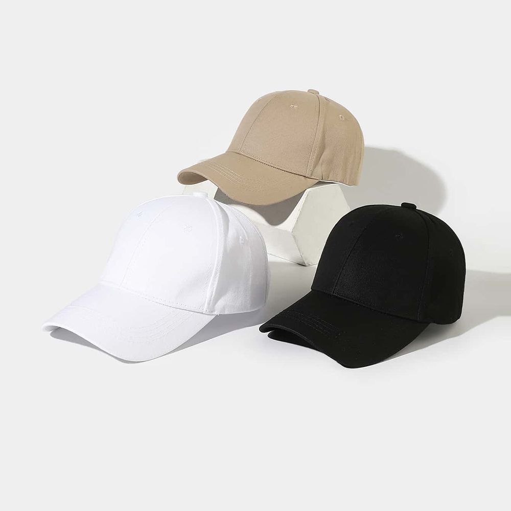Hot Sale 3 PCS Set High Quality Baseball Caps For Men Women Black White Duck Tongue Hats Outdoor Sport Trucker Cap Unisex_maomaolike.com