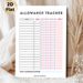 Allowance Tracker Painting Poster, Soft Pink-gray Minimalist Grid Poster, Practical Tool For Tracking Chores And Earned Allowance, Ideal For Home_maomaolike.com
