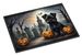 Affenpinscher Spooky Halloween Doormat Front Door Mat Indoor Outdoor Rugs For Entryway, Non Slip Washable Low Pile, 24H X 36W_maomaolike.com