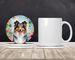 Sheltie Luau Large Sandstone Coasters Pack Of 4 Absorbent Round Coasters Decor Gifts For Men Or Women, 4 In, Multicolor_maomaolike.com