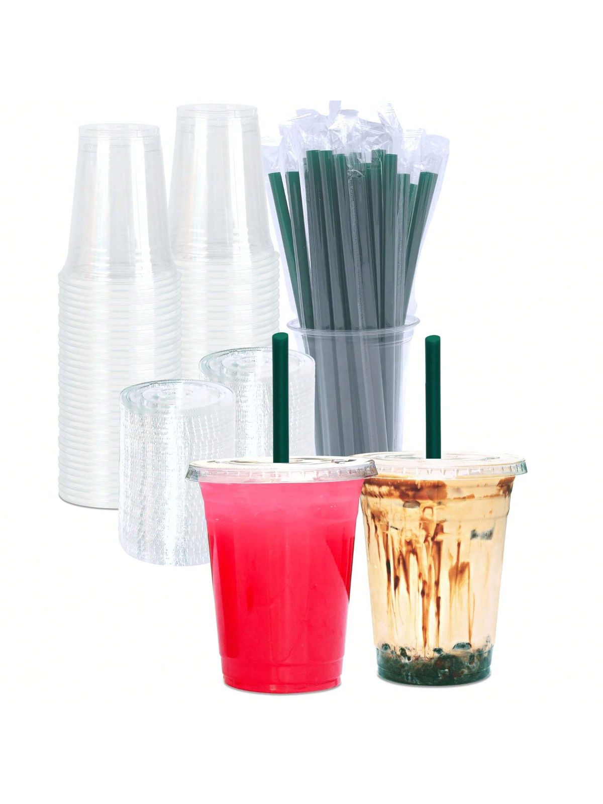Reusable Stackable, Multi-purpose Cup For Coffee Shop, Christmas, Birthday Party, Food And Beverage Transparent Cup_maomaolike.com