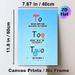 To/Too/Two Homophone Grammar Painting Poster, Bright Cartoon-style Educational Poster, Clear Homophone Usage Explanation, Ideal For Study Rooms And_maomaolike.com