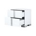 Elegant Nightstand With Metal Handle,Mirrored Bedside Table With 2 Drawers For Bedroom,Living Room,White_maomaolike.com