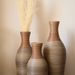Desktop Vase, Brown Decorative Floor Vase, Classic And Neat Floor Vase, High Independent Flower Stand, Artificial Vine Vase, PVC Floor Vase, Home Decoration Flower Stand Set Of 3 Pieces_maomaolike.com